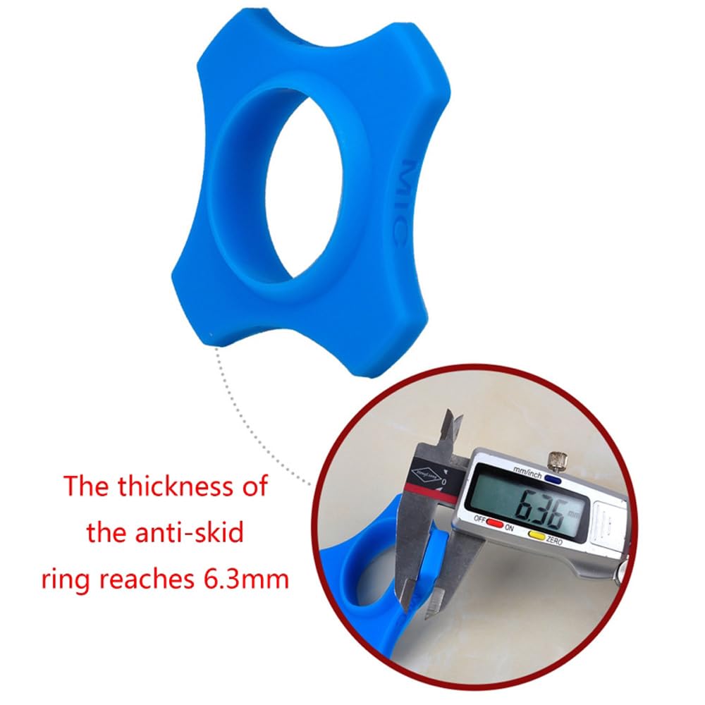 KROYWACHS Microphone Soft Silicone Skidproof Case 6 sets Wired/Wireless Mic Anti-Slip Base Non-Skid Ring KTV Replacement Drop Resistance Circle for