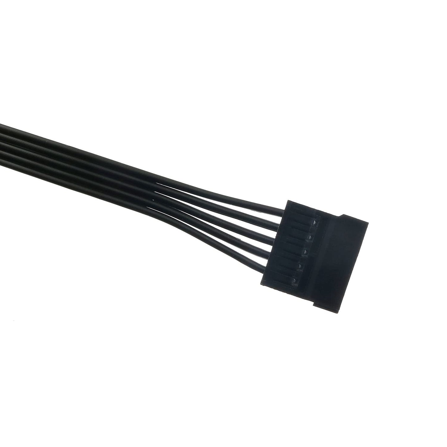 BLLNDX SATA Power Extension Cable 2PCS 11.8Inch Black 15Pin SATA Male to Female Extender Cable Adapter for HDD, SSD, Optical Drives, DVD Burners, PCI