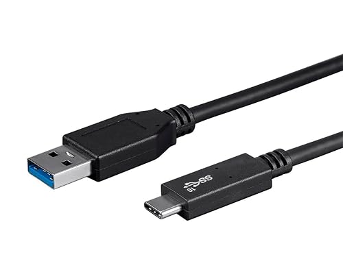Monoprice USB Type-C to USB Type-A 3.1 Gen 2 Cable, 10Gbps, 3A, 30AWG, To Use with Samsung Galaxy S9 S8 Note 8 Pixel, LG V30 G6 G5, Nintendo Switch