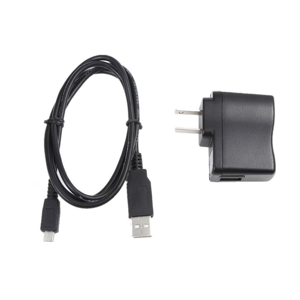 NiceTQ Wall AC Battery Power Charger + USB Charger Data Cable for VTech Kidizoom Smartwatch DX (2nd Generation)