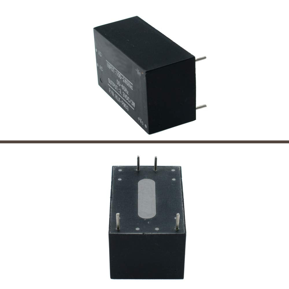 KOOBOOK 2Pcs HLK-PM03 Intelligent Household Switch AC-DC 220V to 3.3V Step Down Buck Isolated Power Supply Module