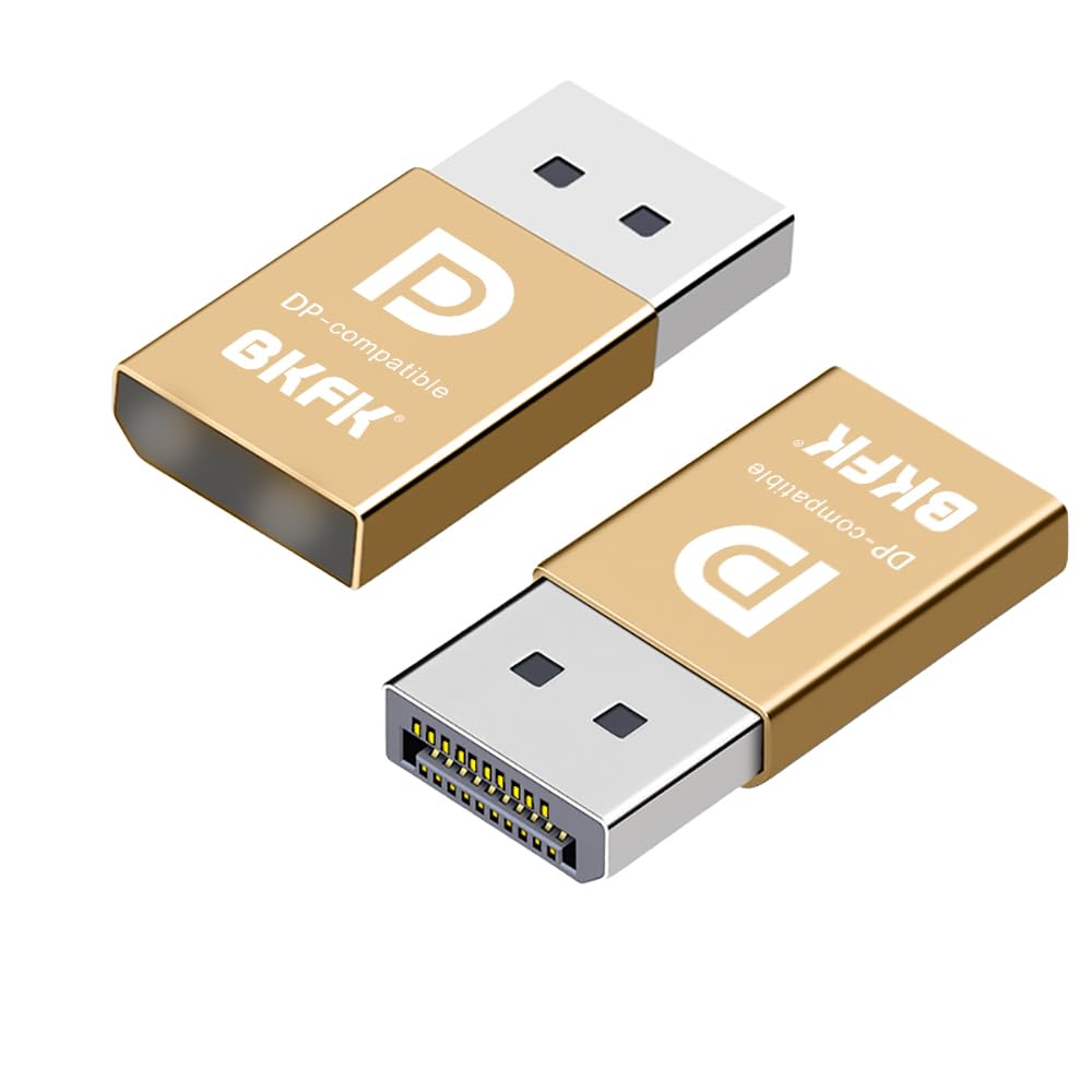 BKFK dp Dummy Plug - Display to hdmi Adapter, Luna Display Virtual Window for Home-edid Emulator-Dummy, displayport Headless dummie dongle(DP-1P)