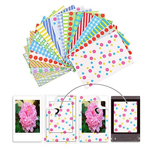Sunmns 6 in 1 Colorful Bundle Kit Accessories Compatible with Fujifilm Instax Mini 12 11 9 8 90 70 Camera, Accessory Include Film Sticker, Desk