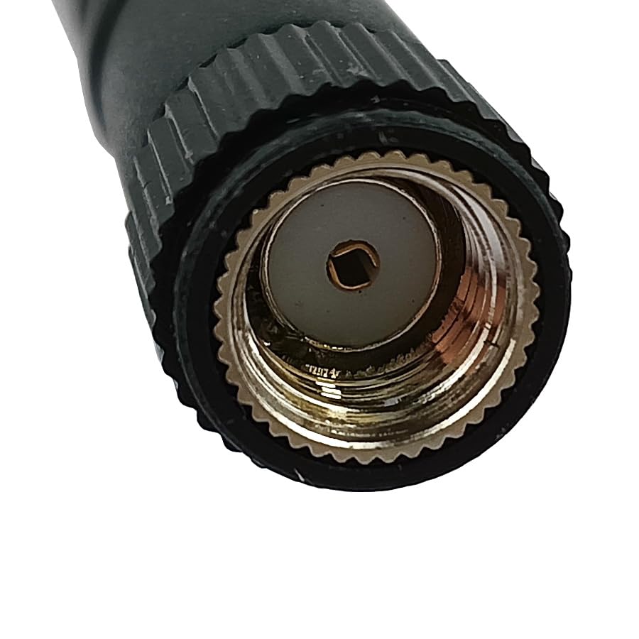 QAREQU Computer Networking RP-SMA Antenna (2-Pack), 2dBi Dual Band WiFi 2.4GHz 5GHz BT Wireless Signal (RP-SMA Male (Hole))