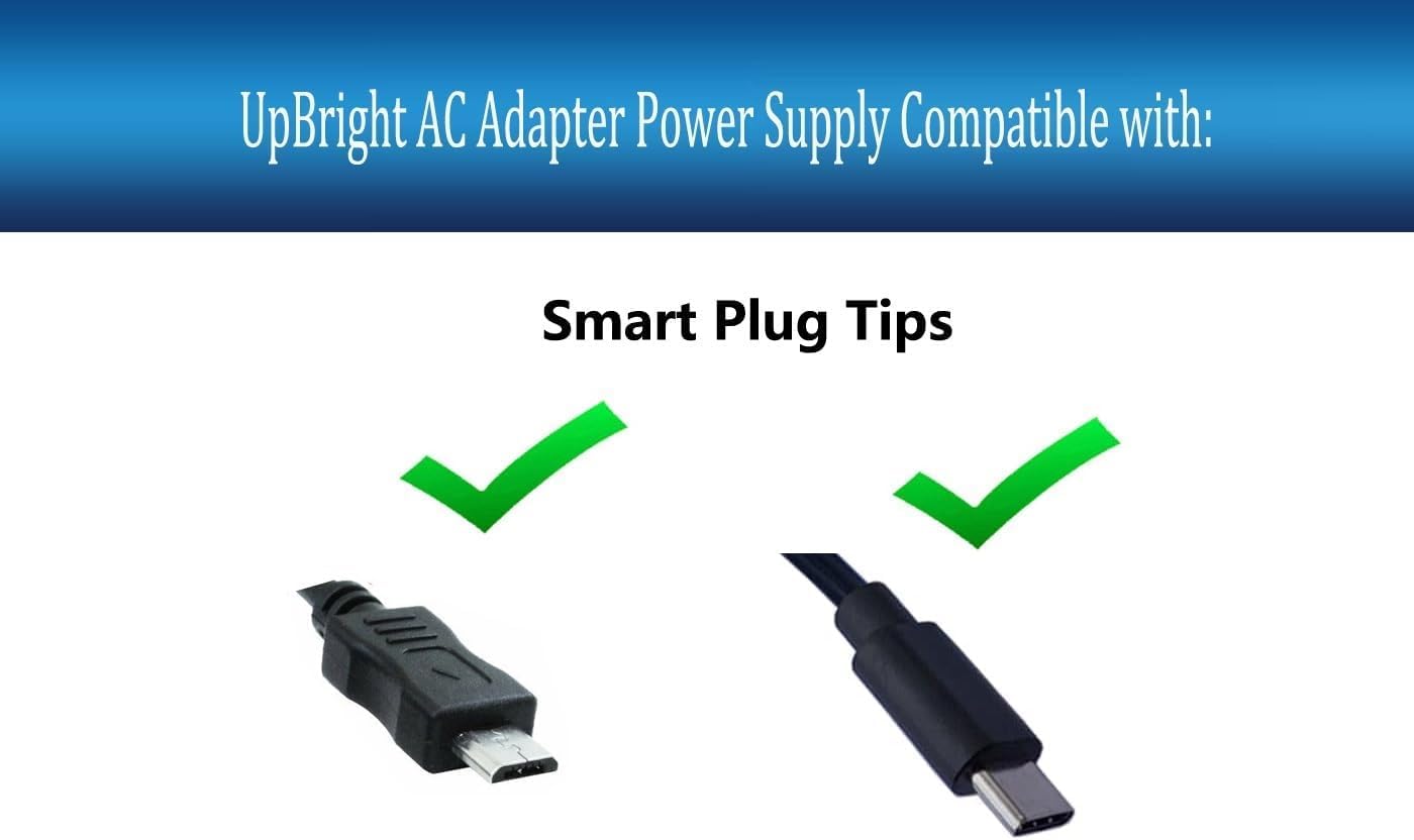 UpBright USB 5V AC/DC Adapter Compatible with iLive ISB224B ISB250B ISB310B ISB380B ISB394 ISB394S ISB408B ISB2006 ISB2006B ISB394B Wireless Portable…