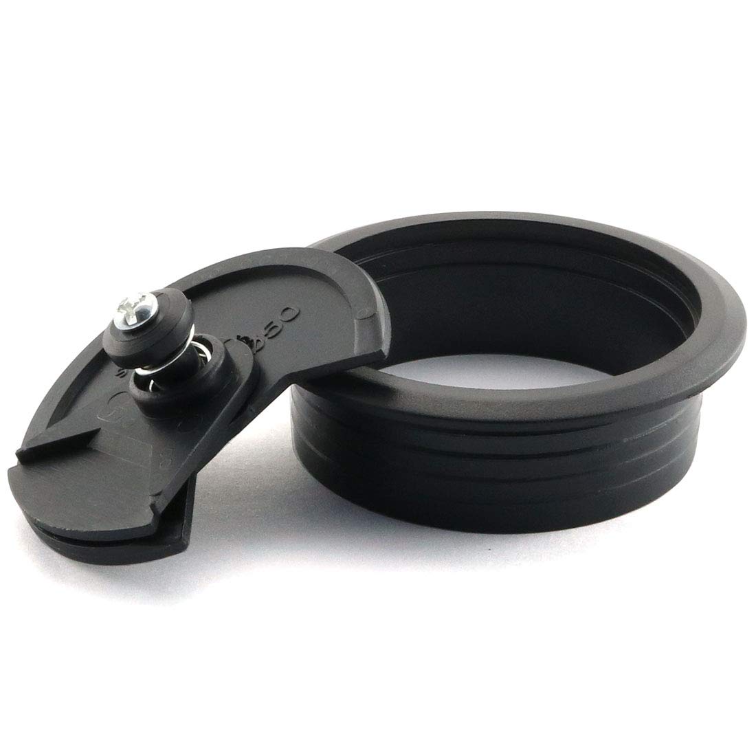 HJ Garden 2pcs 2-3/8 inch Desk Wire Cord Cable Grommets Hole Cover for Office PC Desk Cable Cord Organizer Plastic Cover Black