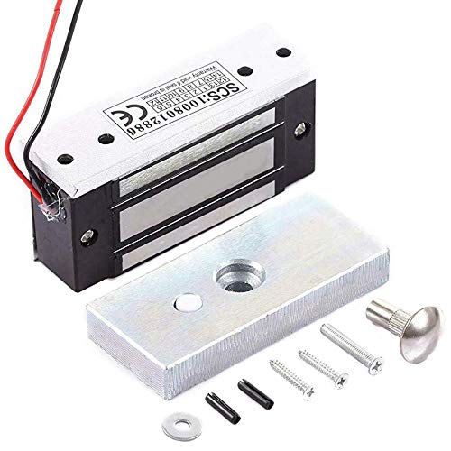 UHPPOTE 60KG 120lbs Holding Force Mini Electromagnet Lock 12V Fail Safe for Door Acces Control System