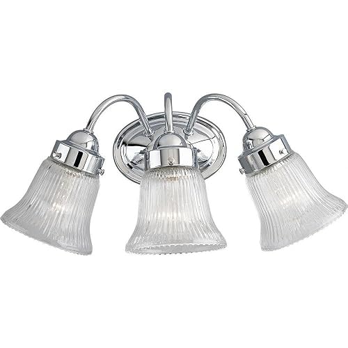 Progress Lighting P3289-15 3 Light Bath Fixture, Polished Chrome