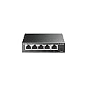 TP-Link TL-SG105S | 5 Port Gigabit Ethernet Switch | Desktop/Wall-Mount | Plug & Play | Fanless | Sturdy Metal | 3 Year Manufacturer Warranty |
