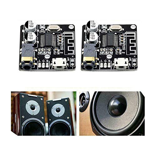Acxico 2Pcs VHM-314 Bluetooth Audio Receiver Board 5.0 MP3 Lossless HF Board DIY