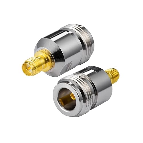 POBADY 2PCS RP-SMA Female to N-Type Female Adapter RP-SMA WiFi Antenna Adapter for WLAN Outdoor WiFi Antenna RPSMA WLAN 4G WiFi Router Wirelesse