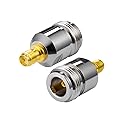 POBADY 2PCS RP-SMA Female to N-Type Female Adapter RP-SMA WiFi Antenna Adapter for WLAN Outdoor WiFi Antenna RPSMA WLAN 4G WiFi Router Wirelesse