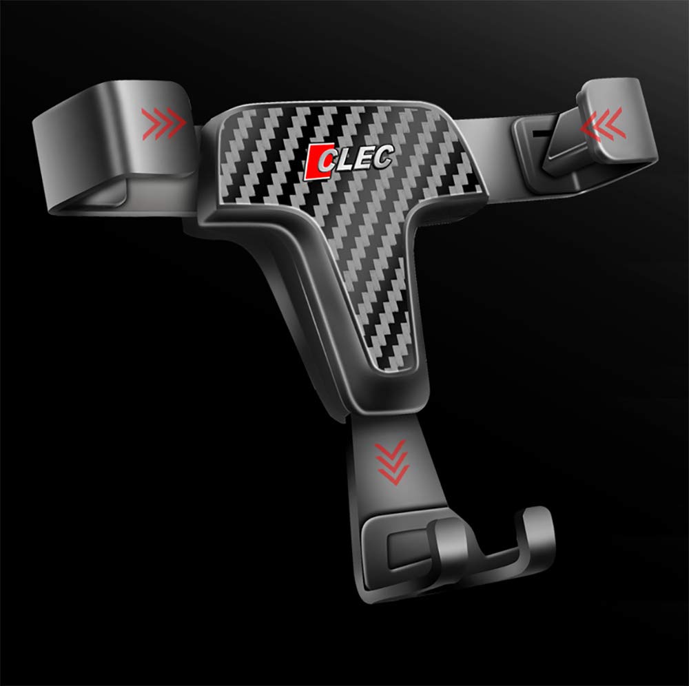 BEERTE Phone Holder fit for Toyota RAV4 2013-2018 Adjustable Air Vent, Car Dashboard Cell Phone Mount Carbon Fiber Pattern Phone Mount fit for Any