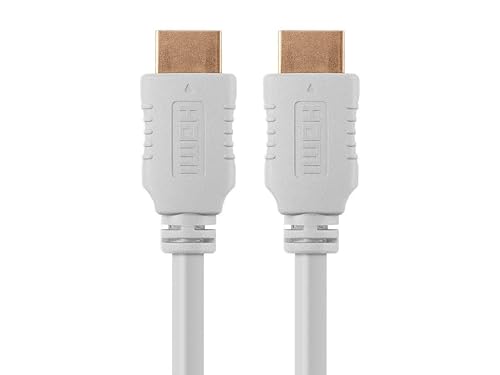 Monoprice 4K High Speed HDMI Cable - 4K60Hz, 18Gbps, HDR, 10ft, White