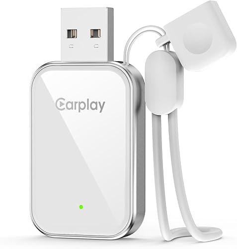Wireless CarPlay Adapter for Apple iPhone - 2025 Wired Car Play to Wireless Dongle, USB-A/C Plug&Play, Stable Bluetooth CarPlay Adapter Only