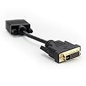 BlueDiamond Dvi Male to VGA Cable Adapter-Connect Your PC, Mac or Video Card to Your VGA Display, Black