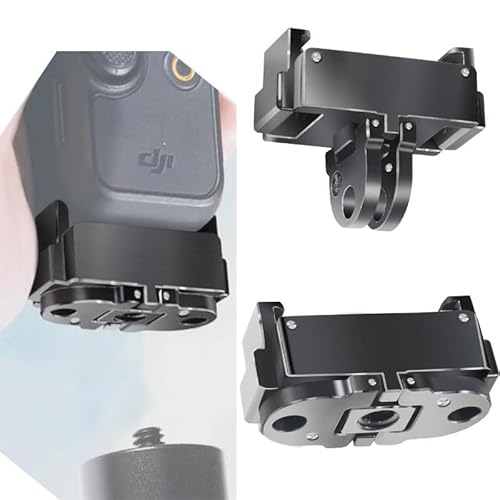 Coyktonty Osmo Pocket 3 Two-Claw Adapter for DJI Pocket 3,Foldable Gopro Interface Connectable Tripod Selfie Stick
