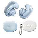 Bose Ultra Open Earbuds with Immersive Audio, Open Ear Wireless Clip on Earbuds for Comfort, OpenAudio for Awareness, Bundle Silicone Case Cover…