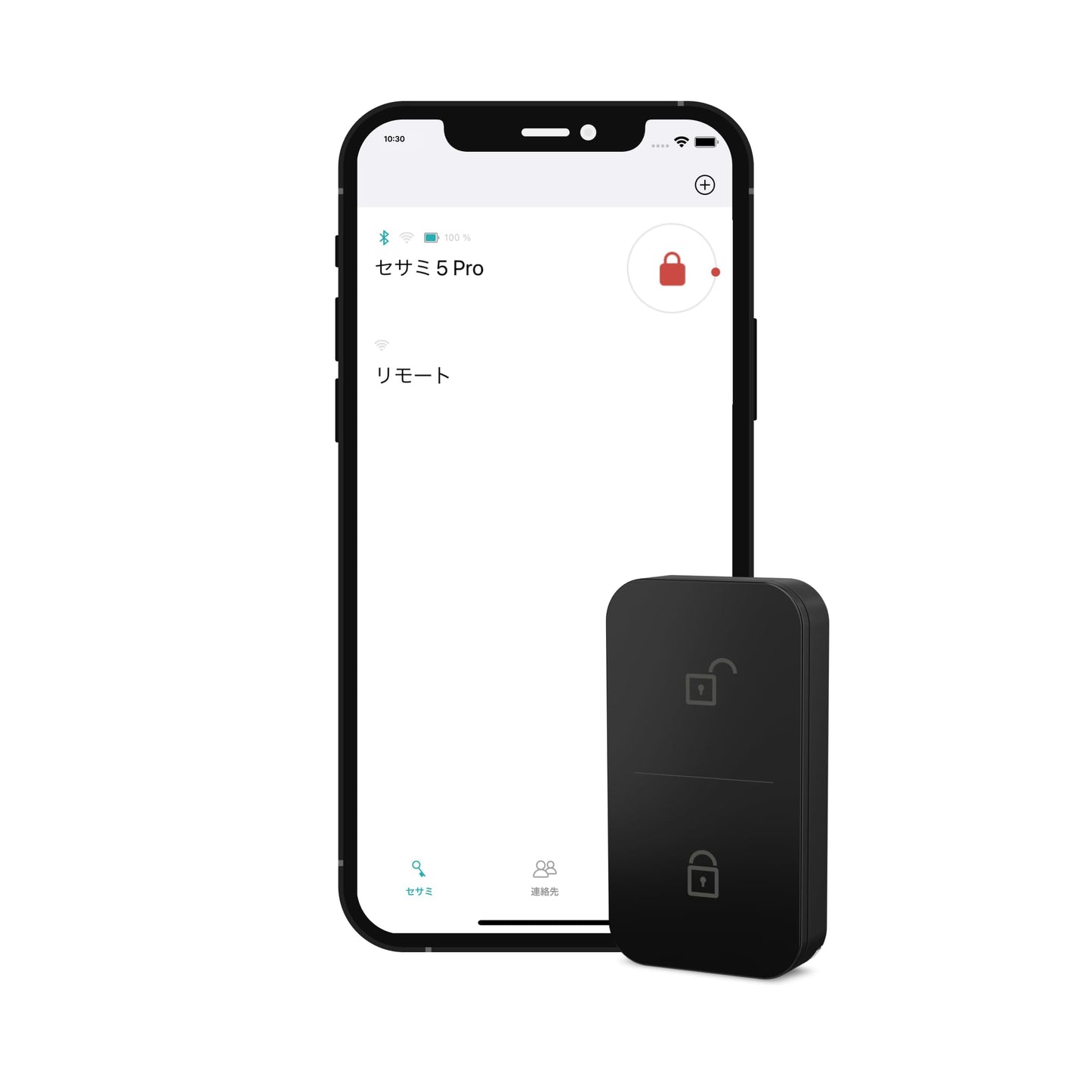 CANDY HOUSE Remote, Smart Bluetooth Button for Sesame 5, 5Pro, 5US, Bot 2 / Cycle 2 Smart Lock (Black)