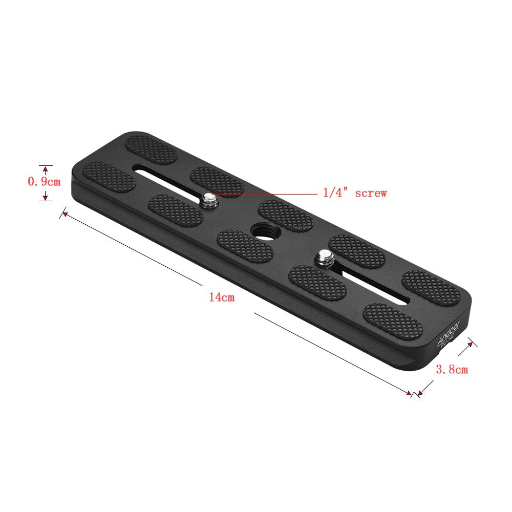 Andoer 140mm Quick Release Compatible with Arca Swiss QR Clamp