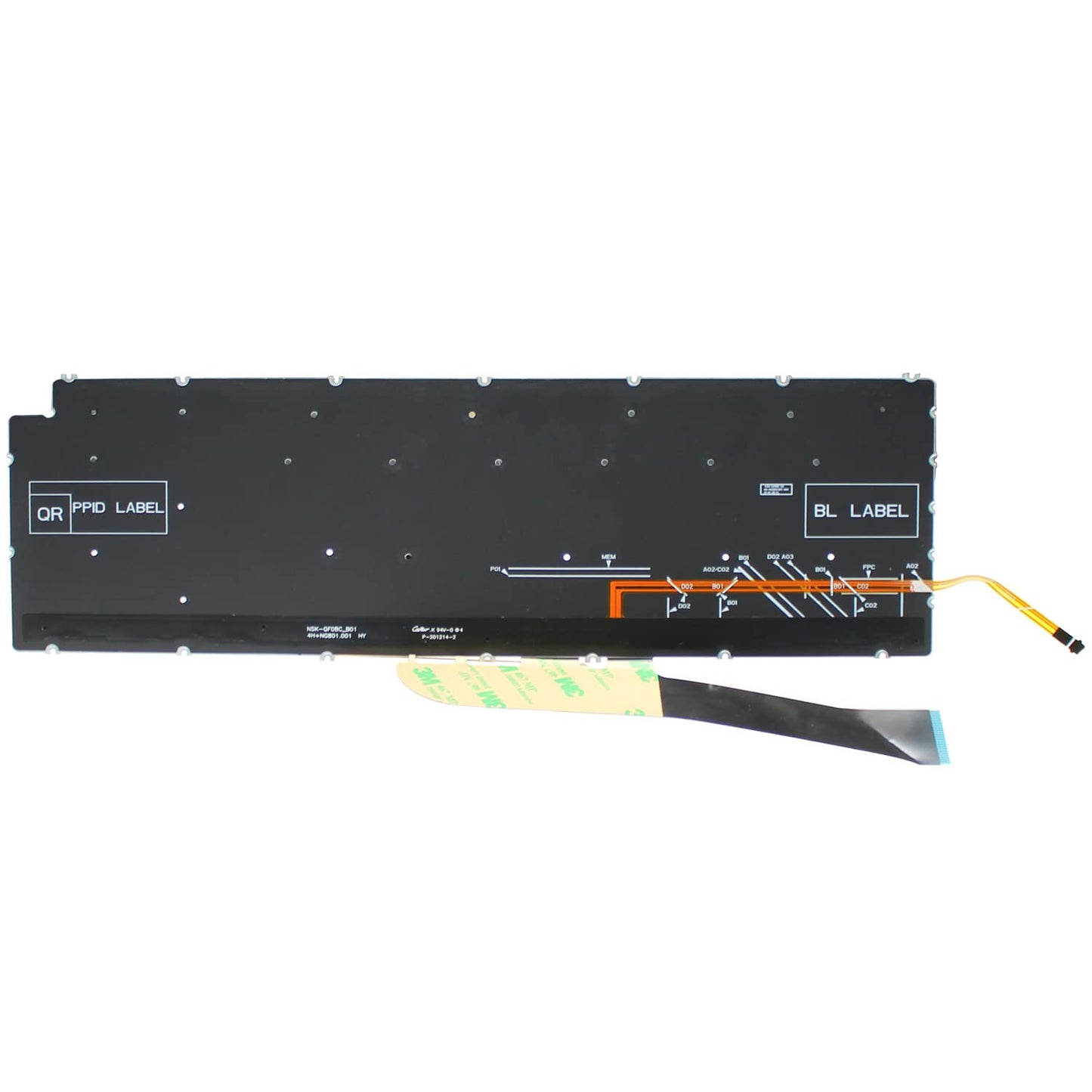 PAEBAI+ Replacement Laptop Keyboard Backlight for Dell inspiron 15 3501 3502 3505 5501 5502 5508 5584 5590 5593 5594 5598, inspiron 15 7500 7501 7590