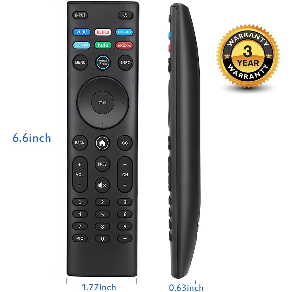 XRT140 Universal Remote Control for All VIZIO Smart TVs, Remote Replacement for VIZIO TV Smartcast D, E, M, P/PX, V, OLED Series