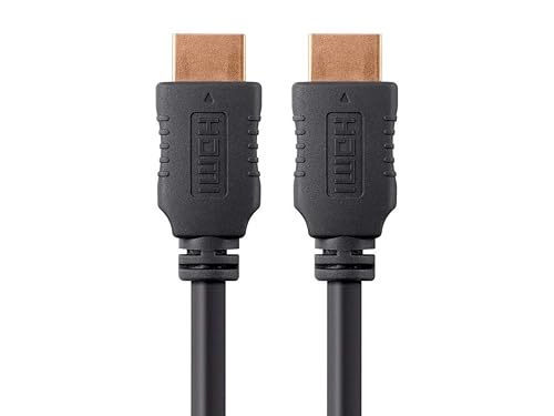 Monoprice High Speed HDMI Cable - 4K@60Hz HDR, 18Gbps, YUV 4:4:4, 26AWG, 20 Feet, Black - Select Series