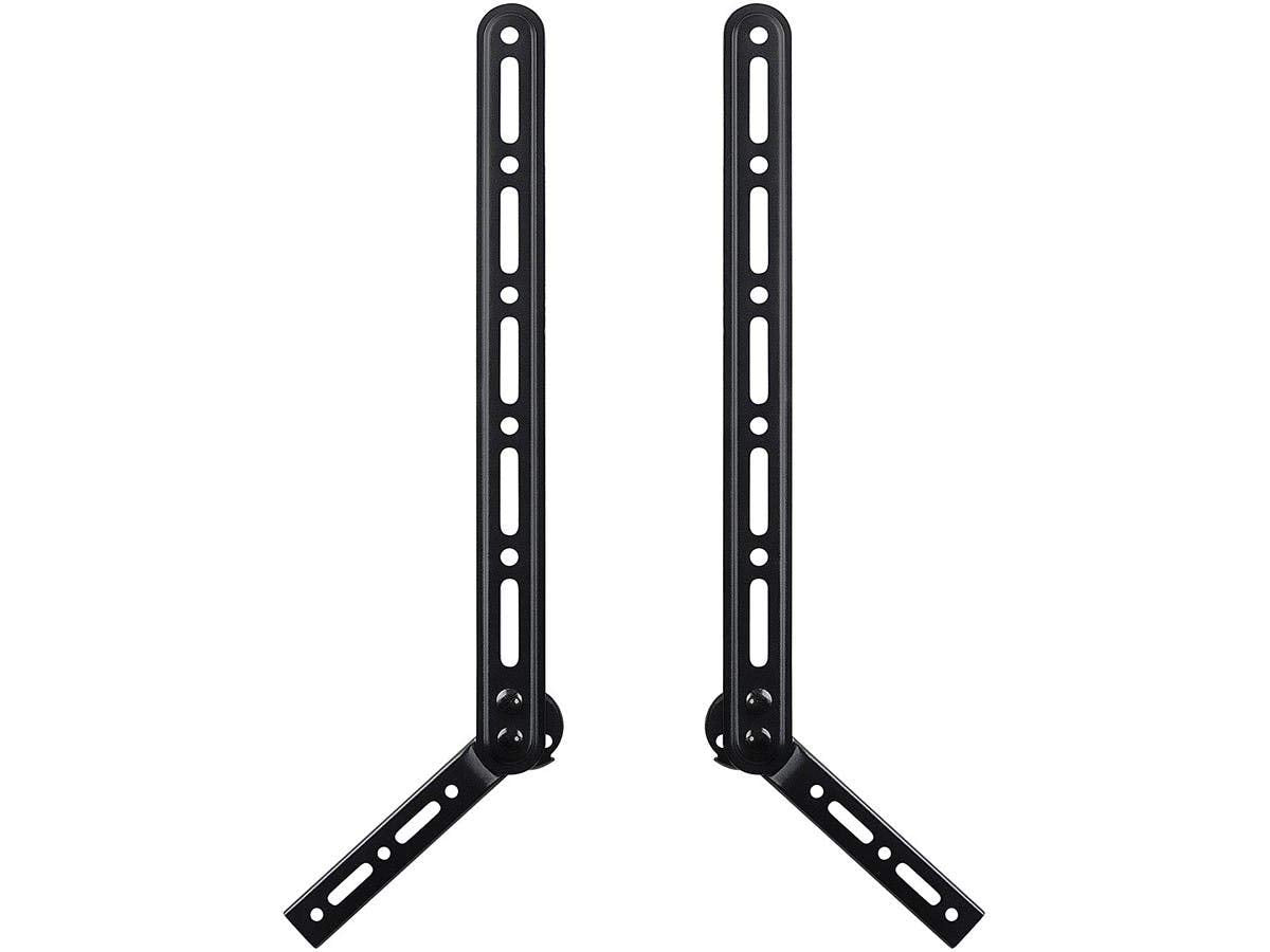 Monoprice Universal Soundbar Bracket with Adjustable Arms, Fits Displays 23in to 65in, Soundbars Up to 33lbs, Black, 139489