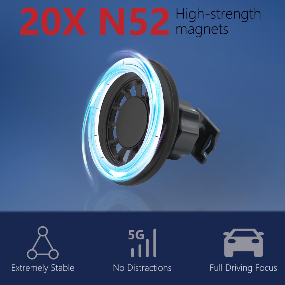 Zchan Car Phone Holder Mount for Audi A4/S4/A5/S5/RS4/RS5 2017-2025 Car Accessories Car Mount 360°Rotation for Car Phone Holder Magnetic Hands Free