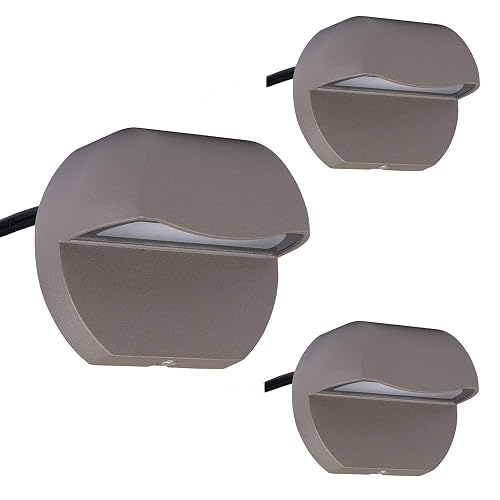 Arrownine Cast Aluminum 2.5W Deck LED Lights Low Voltage Landscape Lighting 12V Outdoor Step Lights,Post Stairs Fence Lighting Soft Warm White Water