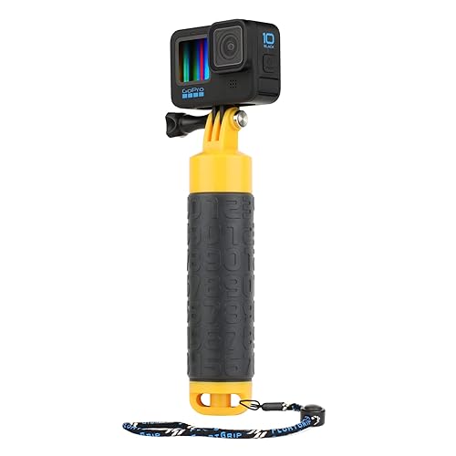 Waterproof Floating Hand Grip Monopod for GoPro Hero 1 2 3 3+ 4 5 6 7 8 9 10 11 12 13 Session 2018 Action Camera, and and AKASO EK5000 EK7000/SJCAM