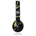 MightySkins Carbon Fiber Skin for Beats by Dr. Dre Solo 3 Wireless - Black Gold Marble | Protective, Durable Textured Carbon Fiber Finish | Easy…