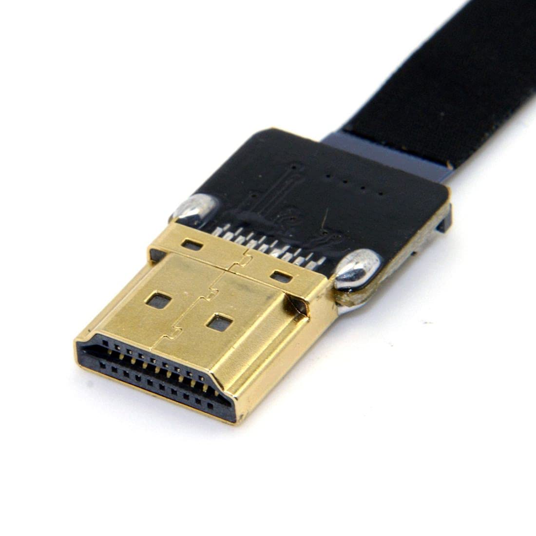 Chenyang CY 90 Degree UP Angled FPC Flat Micro HDMI Cable - 20cm for FPV, HDTV, Multicopter, Aerial Photography, HDMI Port Display