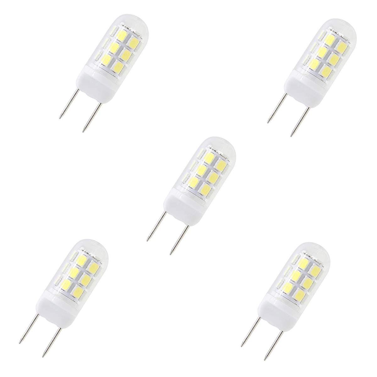 G8 Led Bulbs,35W Halogen Replacement Bulb, Dimmable 120V 3.5W Led, G8 Bi-Pin Bulb Led, White 6000K,for Light Fitting, Under Counter Kitchen Lighting