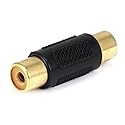 Monoprice 107235 RCA Jack to Jack Adaptor, Gold Plated