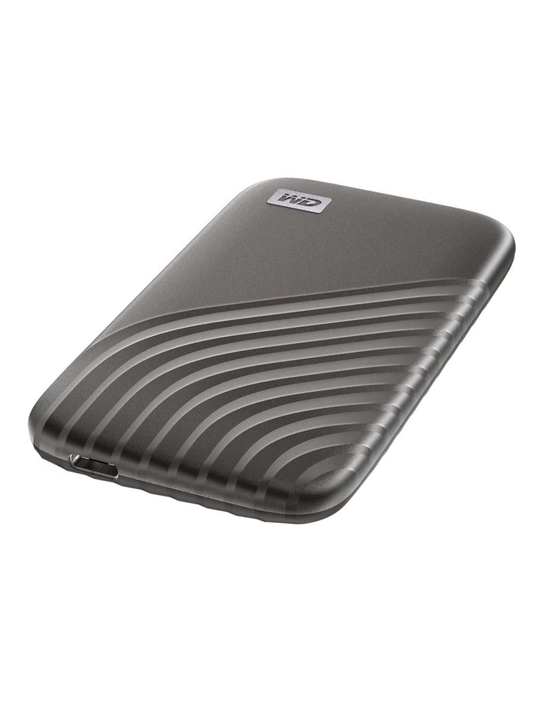 Western Digital 500GB My Passport SSD Portable External Solid State Drive, Gray, Sturdy and Blazing Fast, Password Protection with Hardware Encryption