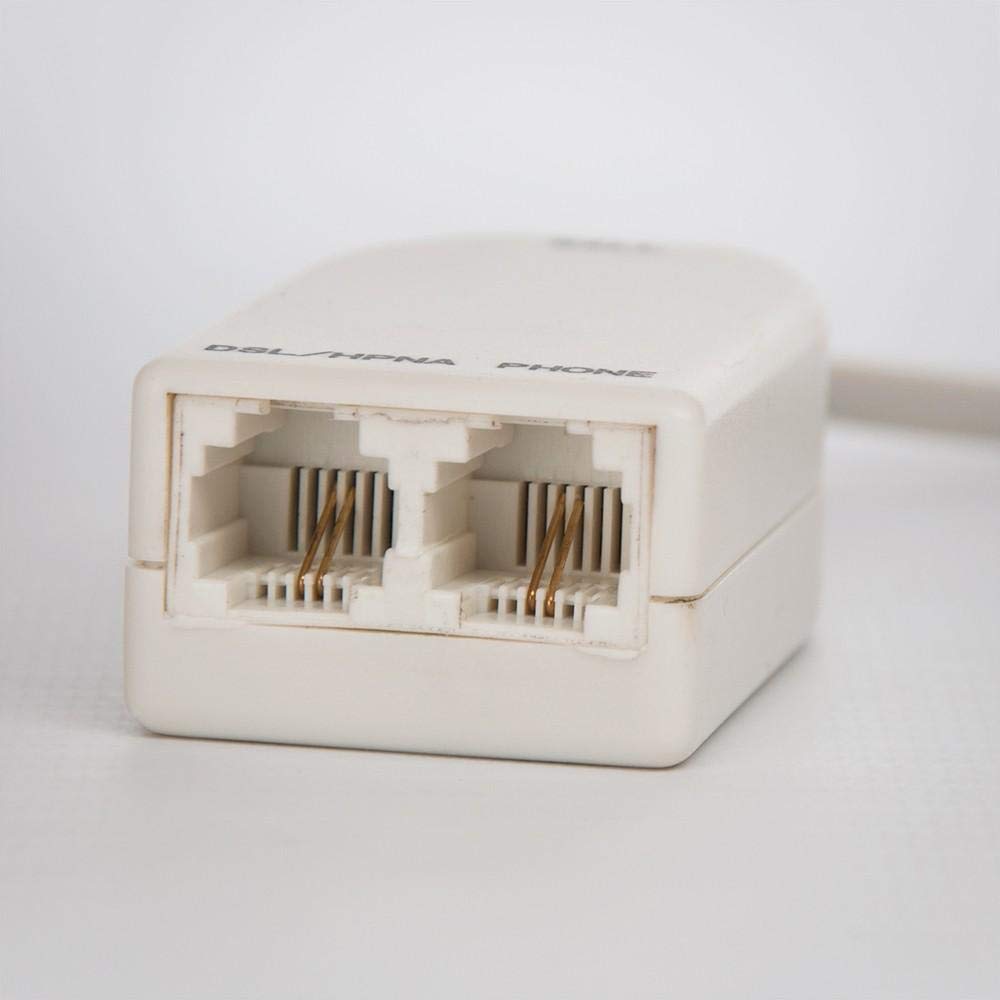 FireFold Dual DSL Filter, Male to 2 Female Telephone Modem DSL Splitter Filter - for an existing Home Involves Installing DSL Filters on Every