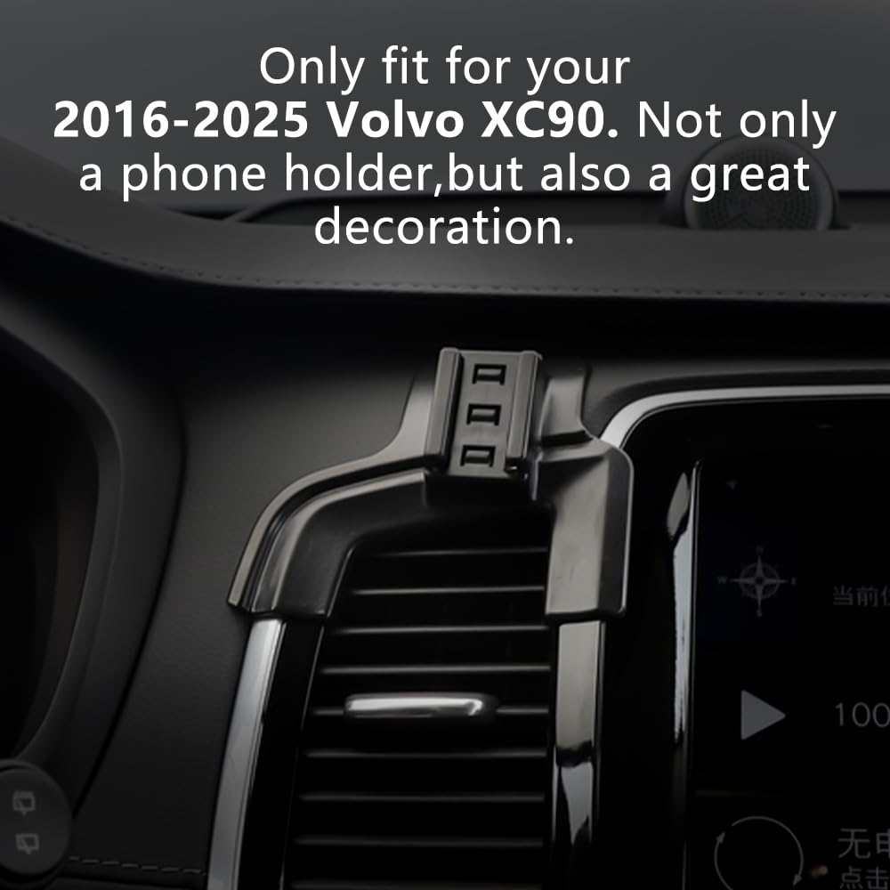 CLEC Fits for Magsafe Car Phone Holder Mount for Volvo XC90 2016-2025 Magnetic Phone Holder Adjustable for Car Vent for iPhone 17/16/15/14/13/12