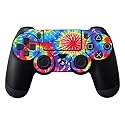 Protective Vinyl Skin Decal Skin Compatible with Sony Playstation DualShock 4 Controller wrap Sticker Skins Tie Dye 1
