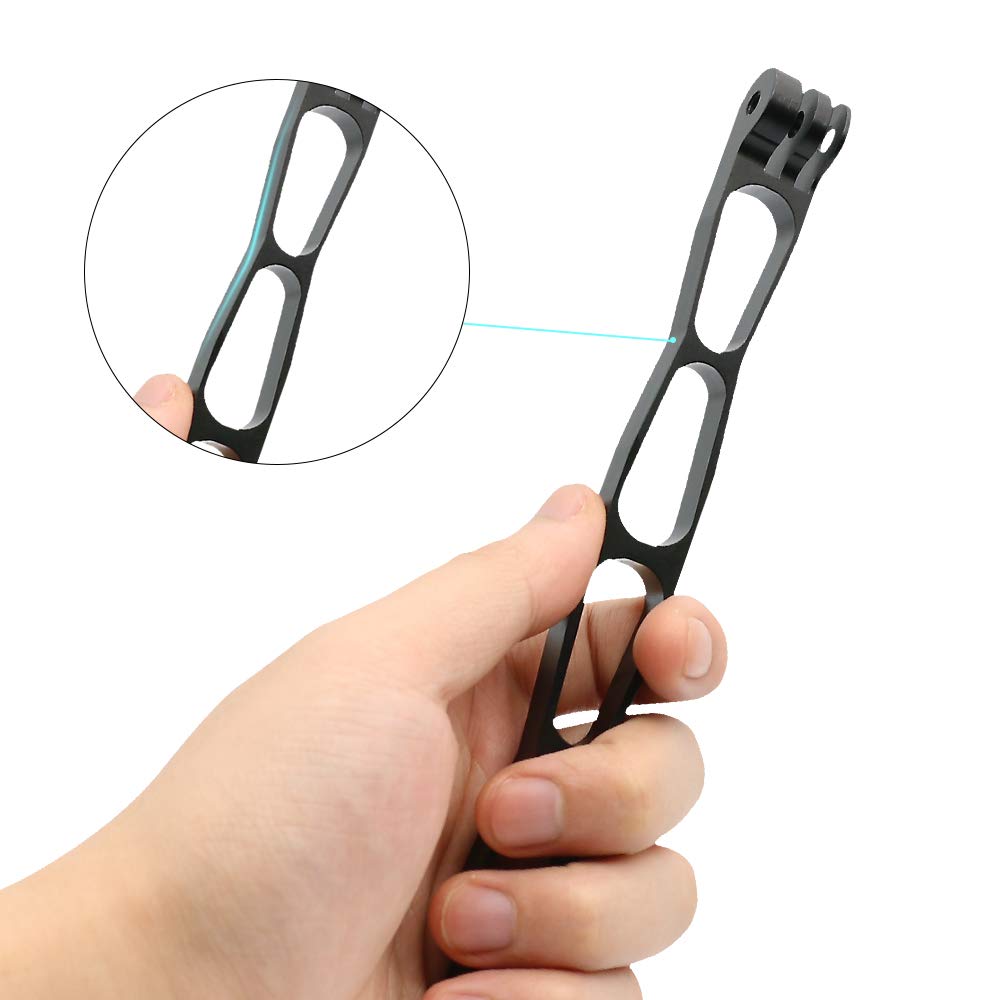 SUREWO Aluminum Alloy Extension Arm Metal Pole Mount Extension Stick Mount Compatible with GoPro Hero 13/12/11/10/9/8/7/6/5