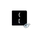 Dolphin.dyl(TM) Replacement Individual Key Cap for US MacBook Pro A1706 A1707 A1708 Key Keyboard(Key Cap Only) (Left Braces Brackets/Open Braces