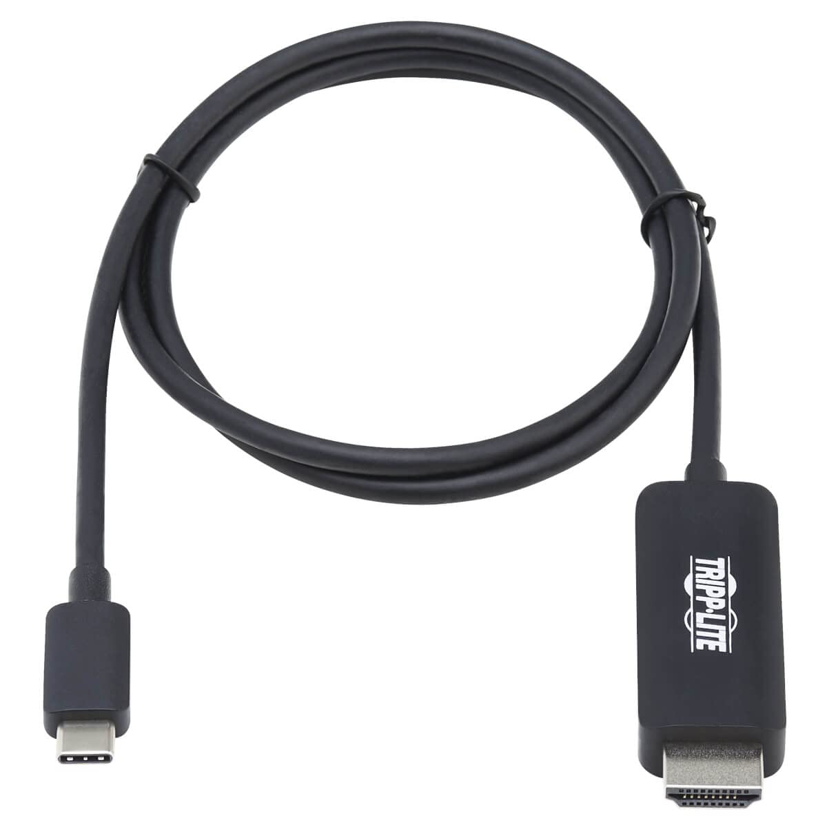 Tripp Lite USB C to HDMI Cable, Thunderbolt 3 Compatible Adapter Cable, USB-C and HDMI 4K, 4:4:4, Black, M/M, 3 ft. (U444-003-HBE)