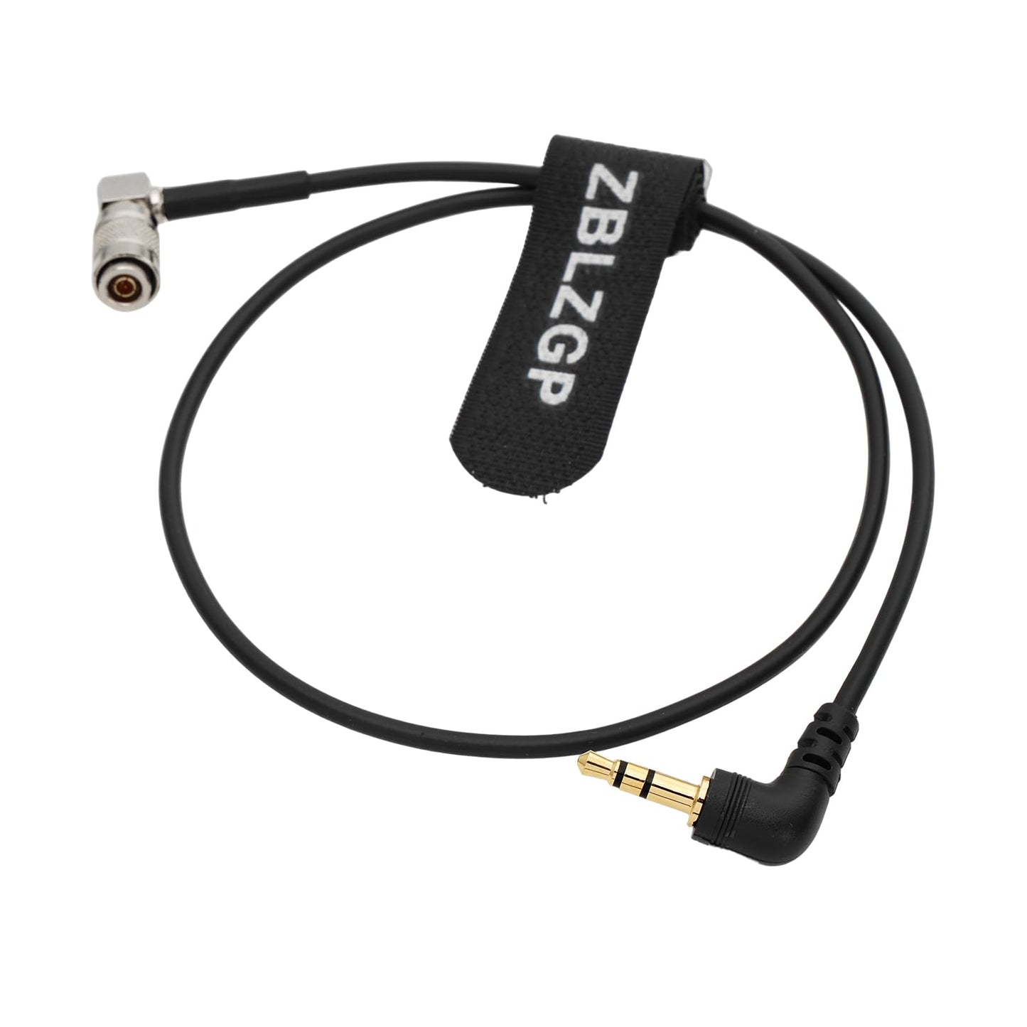 ZBLZGP Timecode Cable DIN 1.0 2.3 BNC to Right Angle 3.5mm Jack UltraSync ONE Mic-Level Timecode Cable for DSLR Cameras