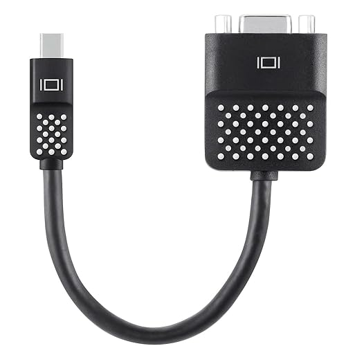Belkin Mini DisplayPort to VGA Adapter - Mini DisplayPort/VGA for Monitor, Notebook, MacBook, TV, U