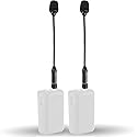 Movo MV-M101 Gooseneck Omnidirectional Lavalier Microphone- Compatible with DJI Mic/Rode Wireless Go Series Wireless Transmitters - Lapel Mic for