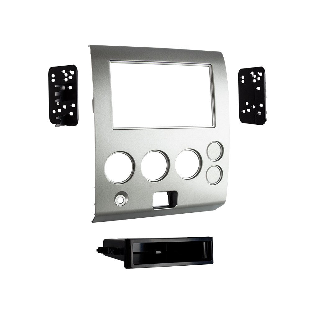 Metra 99-7629S Fits 2004-07 Nissan Armada/Titan with Factory Navigation Single/Double-DIN Radios (Silver)