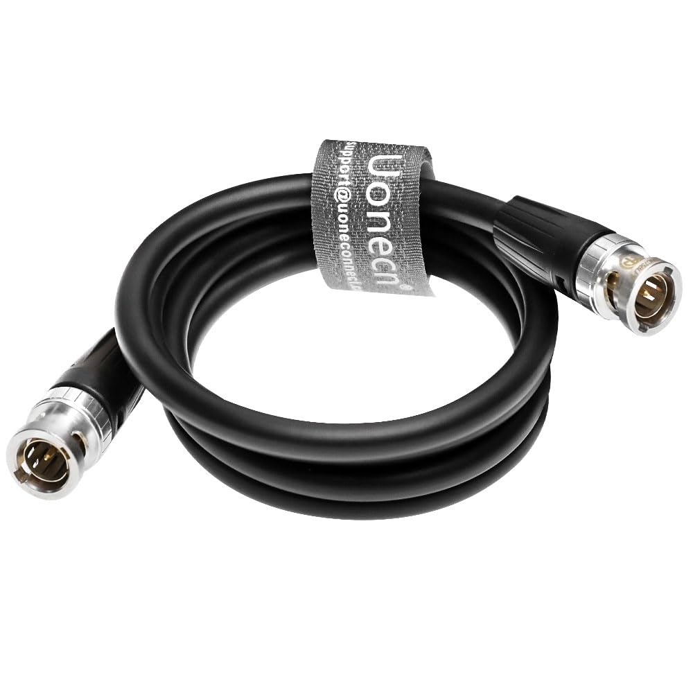 Uonecn 12G HD SDI Video Coaxial Cable BNC Male to Male for 4K Video Camera 39''