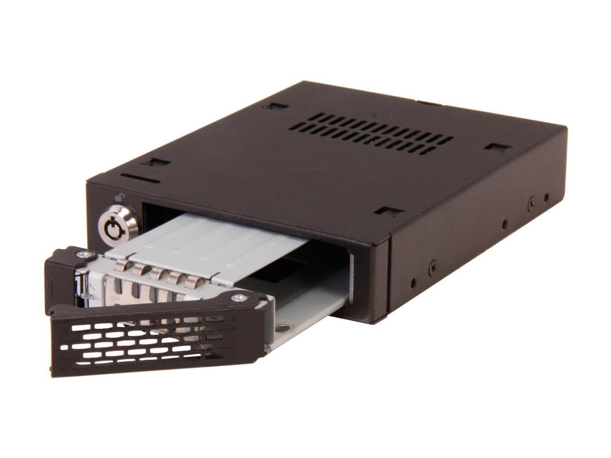 ICY DOCK Rugged Full Metal 2.5” SATA HDD & SSD Mobile Rack for External 3.5" Drive Bay | ToughArmor MB991SK-B