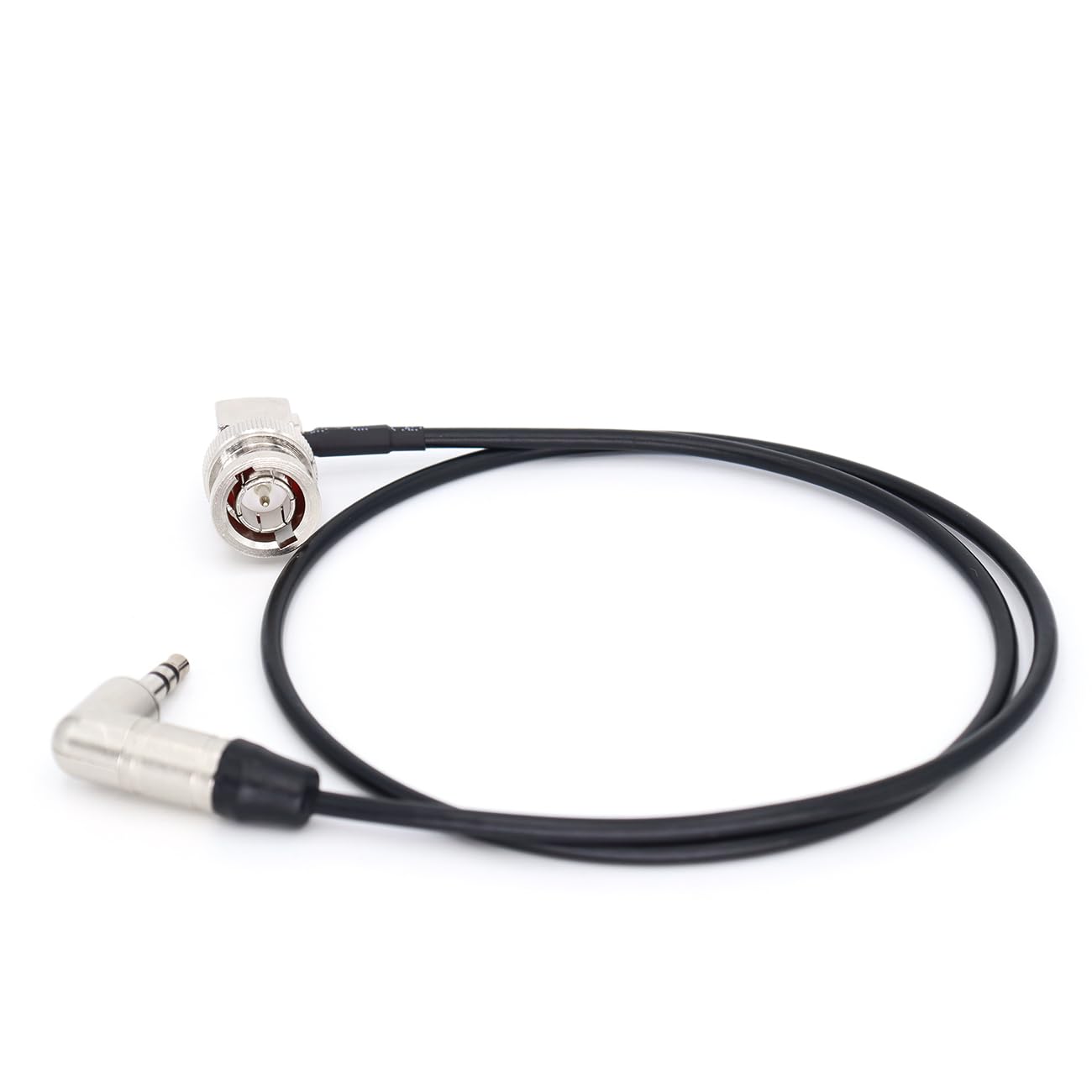 SZYingXian Timecode Cable Elbow 3.5mm to Straight/Right Angle BNC/SDI Cord for Canon C300/500, ARRI Amira, Zoom F8/F4, Blackmagic Pyxis, Sony Venice