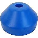Blue Plastic 7" 45rpm Vinyl Record Dome Adapter- #07MRDABL (1)